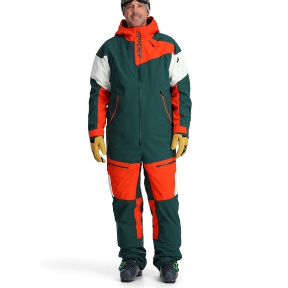NWT Men’s Spyder Utility Snowsuit in Cypress Green - Picture 1 of 16